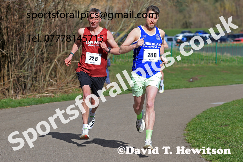 Senior Mens 2026 NECAA Royal Signals Road Relays, Hetton Lyons Country Park, Hetton le Hole. Photo: David T. Hewitson/Sports for All Pics